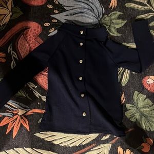 SAIL TO SABLE. Navy blue. Gold buttons